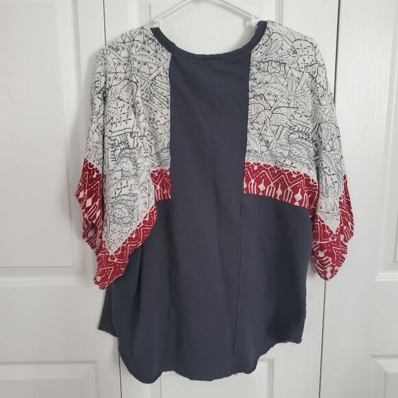 Free People 100% Cotton Bat Wing Top Women's Size Small - Picture 6 of 6